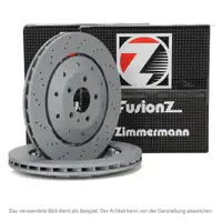 Zimmermann FORMULA Z Bremsscheiben Satz BMW E46 M3 / CSL Z4M 343/360 PS hinten