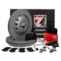 Zimmermann FORMULA Z Bremsscheiben + Beläge + Wako AUDI RS3 Sportback (8PA ) PR-1LG vorne