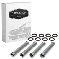 4x Ölleitung Rücklaufrohr + 8x Dichtring für PORSCHE 911 964 914 /6 2.0