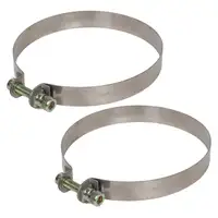 2x Auspuffschelle Spannband Endschalldämpfer für PORSCHE 911 K-Jetronic 65-83 90111115704