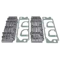 2x Ventildeckel ALU + Ventildeckeldichtung für PORSCHE 911 2.0-3.2 914 /6 2.0 unten