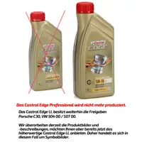 3L 3 Liter CASTROL EDGE 5W-30 LL Motoröl BMW LL04 MB 229.31/.51 VW 504/507.00