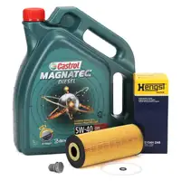 5L CASTROL Magnatec DIESEL 5W40 DPF Motoröl + HENGST Ölfilter VW Golf 4 Passat B5 B5.5 TDI