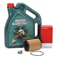 5L CASTROL Magnatec DIESEL 5W40 DPF Motoröl + H+B Ölfilter AUDI FORD SEAT SKODA VW TDI