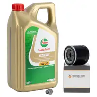 5L CASTROL EDGE 5W-30 LL Motoröl + HIRSCHER Ölfilter VW Golf 7 8 Passat B8 1.0-1.5 TSI