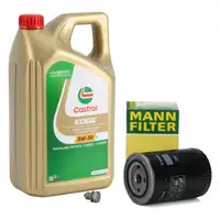 5L CASTROL EDGE 5W-30 LL Motoröl + MANN Ölfilter VW Passat B5 B5.5 A4 A6 Exeo 1.8 T