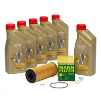 6L CASTROL EDGE 5W30 M LL-04 Motoröl + MANN Ölfilter BMW E81-88 E90-93 E60 E61 X1 X3 N47