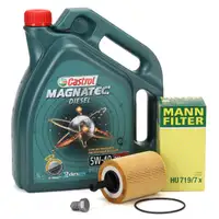 5L CASTROL Magnatec DIESEL 5W40 DPF Motoröl + MANN Ölfilter AUDI FORD SEAT SKODA VW TDI