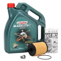 5L CASTROL Magnatec DIESEL 5W40 DPF Motoröl + ORIGINAL VAG Ölfilter 071115562C