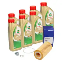 7L CASTROL EDGE Professional Öl TITANIUM FST A5 0W30 + ORIGINAL Volvo Ölfilter