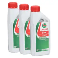 3L 3 Liter CASTROL GTX 10W-40 A3/B4 Motoröl Öl MB 226.5/229.3 RN0700/0710 VW 501.00/505.00