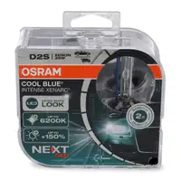 2x OSRAM Xenon Lampe D2S COOL BLUE INTENSE XENARC Next Gen 85V 35W +150% 6200K