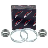 2x AIC ABS Sensorring + Achsmutter BMW 1er E81/82/87/88 3er E46 E90/91/92/93 Z4 E85 hinten