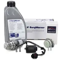 BORGWARNER Pumpe Haldex Vorladepumpe + Ölfilter + 1L Öl VW Golf 6 Passat B7 T5 T6 A3 Q3