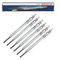 6x BOSCH GLP2-HS GLP202 Glühkerze MERCEDES W203 W204 W211 W164 W221 OM642