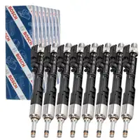 8x BOSCH 0261500262 Einspritzventil BMW F10 F11 550i M5 F12/13/06 650i M6 X5 X5M N63 S63