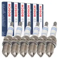 6x BOSCH FR6LDC 0242240566 Zündkerze PORSCHE 964 993 996 Carrera / Turbo