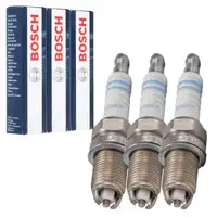 3x BOSCH FLR8LDCU+ 0242229654 Zündkerze OPEL Agila A Corsa B C 1.0 54/58 PS