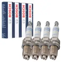 4x BOSCH FLR8LDCU+ 0242229654 Zündkerze OPEL Astra Corsa Vectra Zafira 1.2-2.4