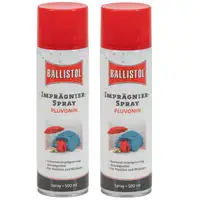 2x 500ml BALLISTOL 25010 PLUVONIN Verdeck- & Textil-Imprägnierung Spray Nässeschutz