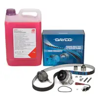 DAYCO Zahnriemensatz + Wasserpumpe 5L FEBI Frostschutz VW Golf 7 Passat B8 T6 1.6/2.0 TDI