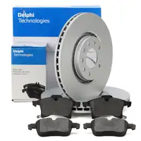 DELPHI Bremsscheiben + Bremsbeläge OPEL Astra H Corsa D OPC Meriva B Zafira B vorne