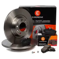 EUROREPAR Bremsscheiben + Bremsbeläge CITROEN Jumpy 2 FIAT Scudo PEUGEOT Expert hinten