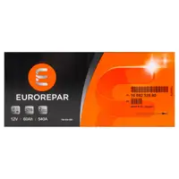 EUROREPAR Batterie Autobatterie Starterbatterie 12V 60Ah 540A/EN 1609232880