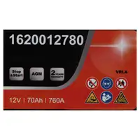 EUROREPAR AGM Batterie Autobatterie Starterbatterie 12V 70Ah 760A/EN 1692582480