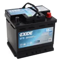 EXIDE EL550 EFB Carbon Boost 2.0 Autobatterie Starterbatterie 12V 55 Ah 540A B13