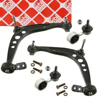 2x FEBI PROKIT Querlenker + Hydrolager + Koppelstange BMW 3er E36 Z3 vorne unten