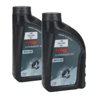 2L 2 Liter FUCHS TITAN SUPERGEAR MC 80W90 Getriebeöl Schaltgetriebeöl API GL-4/5