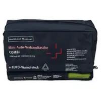 HOLTHAUS 3in1 Erste Hilfe Verbandtasche BLAU (MHD 09.2029) + Warnweste GELB Warndreieck