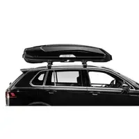 HAPRO 33012 TRIVOR 640 BL MET Dachkoffer Dachbox DUO-Öffnung 216x89x46cm 640 Liter schwarz