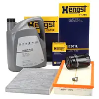 HENGST Filterset 3-tlg + 5L ORIGINAL 0W30 Motoröl VW Golf 4 A3 8L1 1.6 1.8 / T / GTI 2.0