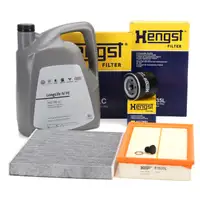 HENGST Filterset + 5L ORIGINAL 0W20 Motoröl VW GOLF 7 8 Passat B8 A3 8V 8Y 1.0/1.5 TSI