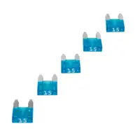 5x HERTH+BUSS ELPARTS Sicherung MINI-Flachsicherung 15A bis 32V BLAU