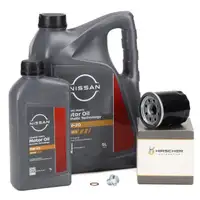 6L ORIGINAL 0W-20 SN/GF-5 Motoröl + HIRSCHER Ölfilter NISSAN Micra Primera Qashqai X-Trail