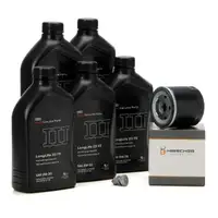 5 Liter ORIGINAL AUDI Motoröl Longlife 3 FE 0W30 + HIRSCHER Ölfilter 04E115561H