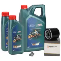 7L 7 Liter CASTROL MAGNATEC 0W-30 D Motoröl + HIRSCHER Ölfilter für FORD 2128722