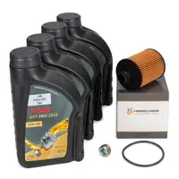 4L FUCHS 0W-30 Motoröl Öl + HIRSCHER Ölfilter FIAT 500 Doblo Panda Punto Tipo 1.3 D