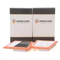 2x HIRSCHER Luftfilter MERCEDES W203 W204 W211 W463 X164 X204 W221 OM642