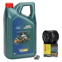 5L CASTROL MAGNATEC 5W-20 E Motoröl + BOSCH Ölfilter FORD MAZDA VOLVO 1.25 1.4 1.6