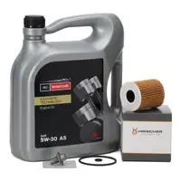 5L MOTORCRAFT 5W30 A5 Motoröl + HIRSCHER Ölfilter FORD Mondeo 3 1.8 2.0 16V + 4 2.3