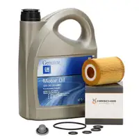 5L ORIGINAL 5W30 Motoröl dexos2 + HIRSCHER Ölfilter OPEL Astra H J Zafira B 1.7 CDTI