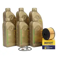 6L ORIGINAL 0W-20 MB 229.71 + HENGST Ölfilter MERCEDES W177 V177 W247 C/X118 H/X247 M282