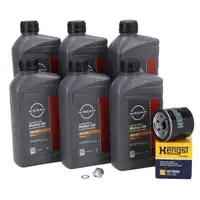 6L ORIGINAL 0W-20 SN/GF-5 Motoröl + HENGST Ölfilter NISSAN Juke Micra Note Qashqai X-Trail