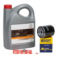 5L ORIGINAL 5W30 Motoröl + HENGST Ölfilter TOYOTA Auris Avensis Corolla Iq Rav 4 Yaris