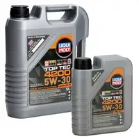 6L 6 Liter LIQUI MOLY TOP TEC 4200 5W30 Motoröl NEW GEN VW 504.00 507.00 BMW LL-04