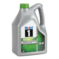 10L 10 Liter Mobil 1 ESP X4 0W-40 Motoröl PORSCHE A40/C40 MB 229.51/52 VW 511.00